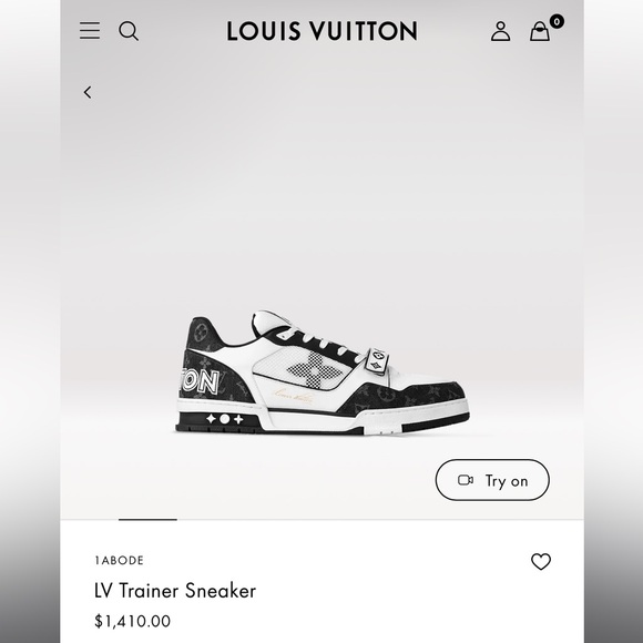 Used Men’s Size 8 (Euro Sz 41) Louis Vuitton Velcro Monogram Denim Trainer Shoes - Picture 3 of 14